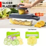 New Multifunction Stainless Steel Kitchen Tool Fruit & Vegetable Chopper Onion Cutter & Food Dicer for Chopping Veggies - Image 4
