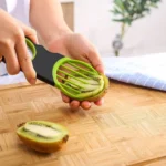 Hot Cheap Food Grade Kitchen Gadget Green Color 3 in 1 Tool Fruit Core Remover Avocado Knife Slicer Cutter - Image 4