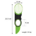 Hot Cheap Food Grade Kitchen Gadget Green Color 3 in 1 Tool Fruit Core Remover Avocado Knife Slicer Cutter - Image 5