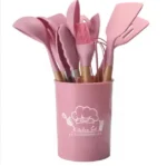 HOT Selling Home and Kitchen Accessories 12Pcs Heat Resistant Food Silicone Kitchen Utensils Cooking Spatula Set - Image 4